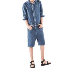 Introducing our 2023 Summer Collection: Color Embroidered Men's Denim Overall. Street Vibe ââ‚?a perfect blend of fashion and nostalgia!Why It's Your Next Summer StapleThese denim overalls have been designed to embody the spirit of rebellion intertwined with refined sophistication. With an edgy distressed pattern and a sleek slim fit. they are guaranteed to make a statement. and to become the crowning jewel of any outfit!Key Highlights: Grunge Galore: Inspired by the iconic '90s grunge movement. Casual Long Sleeve Overalls For Streetwear, Cotton Long Sleeve Summer Overalls, Summer Cotton Long Sleeve Overalls, Casual Long Sleeve Denim Jumpsuit, Long Sleeve Cotton Denim Jumpsuit For Summer, Summer Cotton Denim Jumpsuit With Long Sleeves, Summer Long Sleeve Cotton Denim Jumpsuit, Long Sleeve Denim Jumpsuit For Summer, Street Mode