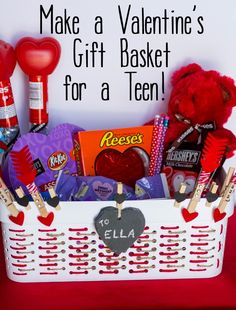 valentine's day gift basket for a teen