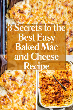 3 Secrets to the Best Easy Baked Mac and Cheese Recipe Recipe Mac And Cheese, Easy Baked Mac And Cheese, Best Mac And Cheese Recipe, The Best Mac And Cheese, Easy Mac N Cheese Recipe, Best Mac N Cheese Recipe, Béchamel Sauce