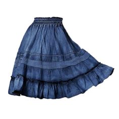 Make a statement this Summer with our midi frills women's denim skirt from 2023 Summer Collection – the perfect blend of street style and contemporary fashion!Why It’s A Must-HaveThis midi denim skirt is the perfect way to stay cool and classic this season. Crafted with a mid wash, frills, tall-waist and rubber closure, it's the perfect balance of style and comfort. It's the ultimate piece for any wardrobe, bringing together street style and a summery feel.Key Highlights: Street Style: Make an e Denim Skirts Online, Midi Denim Skirt, Womens Denim Skirts, Midi Denim, Denim Skirt Women, Denim Midi Skirt, Colored Denim, High Waisted Denim, Contemporary Fashion