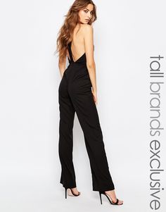 True+Decadence+Tall+Strappy+Open+Back+Detail+Jumpsuit Halter Neck Jumpsuit, Long Jumpsuit, Cami Jumpsuit, Jersey Jumpsuit, Lavish Alice, Halter Jumpsuit, Asos Maternity, Asos Petite, Jumpsuit Black