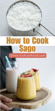 how to cook sago with rice and other ingredients