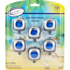 four air freshener ocean clippers in packaging