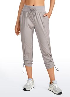 Easy comfort in these pinstripe pants. The fabric is Lovely soft and breathable, move and fit perfectly. Bringing you zero-burden and airy feel during your workout time. Wick your sweat quickly and brings you breezy feel. Feature & Fitting: 
 Designed for hiking or travel 
 Mid waist, 25 inches, slim  fit 
 Drawstring closure 
 Elastic ribbed waistband 
 Two side pockets,c inches Leg 
 Fabric: 
 Pinstripe pattern 
 Sturdy and structured 
 Lightweight and breathable 
 93 Polyamide, 7% Elastan Drawstring Long Pants Activewear For Sports, Sports Activewear With Drawstring Long Pants, Sporty Activewear With Functional Drawstring Long Pants, Stretch Activewear For Jogging With Functional Drawstring, Stretch Sweatpants With Functional Drawstring For Sports, Athleisure Bottoms With Functional Drawstring For Gym, Sporty Jogging Bottoms With Functional Drawstring, Athleisure Gym Bottoms With Functional Drawstring, Versatile Stretch Activewear With Functional Drawstring