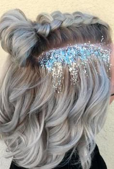 Glitter Roots, Prom Hairstyles For Short Hair, Hairstyles Bun, Hair Vendor, Peinados Fáciles Para Cabello Corto, Hair Styles 2017, Festival Hair, Glitter Hair, Tone Hair