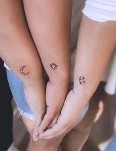 #tattoos #tattooshop #tattoosleeve #tattoosofinstagram #tattoostudio #tattoosnob #tattoosketch #tattoostyle #tattooslove #tattoosrock #tattoostagram #tattoosocial #tattoosociety #tattoosday #tattoosp #tattooselection Small Tattoo For 3 Best Friends, 3 Sisters Matching Tattoos, 3sister Tattoos, Three Sister Tattoos Matching, Mom And Daughter Tattoos Matching For 3, Sister Trio Tattoo, Sister Tattoos 3 Sisters, Sisters Tatoos Ideas, 3 Sister Tattoos Matching