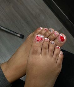 Toe Nail Inspiration, Toenails Polish, Fall Toe Nails, Feet Nail Design, Pedicure Designs Toenails, Makeup Nails Designs, Gel Toe Nails, Acrylic Nail Shapes, Acrylic Toes