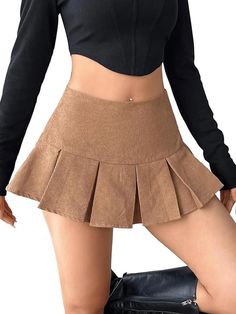 Lasaky - Chic and Sexy Bodycon Low-Waist Pleated Mini Skirt Cheerleader Skirt, Low Waist Skirt, Future Clothes, Miniskirt Outfits, Pleated Skirts, Women Skirts, Hem Skirt, Denim Midi Skirt, Pleated Mini Skirt