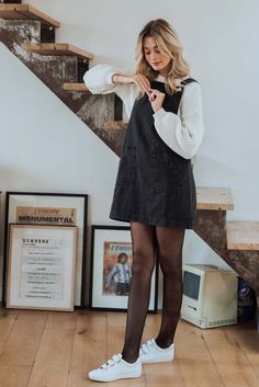 Salopette Outfit, Ny Outfits, Simple Fall Outfits, Daily Outfit Inspiration, Cold Outfits, Cold Weather Fashion, Cute Fall Outfits, Winter Fashion Outfits