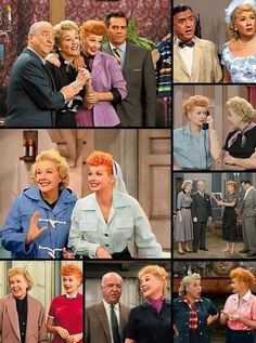 many different pictures of people in suits and ties on the set of tv show grease