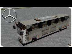 an image of a bus with the mercedes logo on it