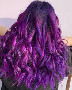 Hair Ideas Colored, Plum Purple Hair, Light Purple Hair, Dyed Hair Purple, Hair Color Options, Colourful Hair, Rainbow Hair Color, Creative Hair Color, Bright Hair Colors