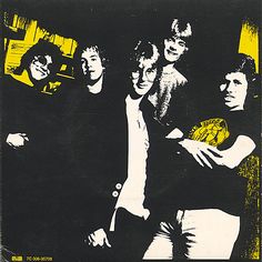 the rolling stones poster with yellow and black background