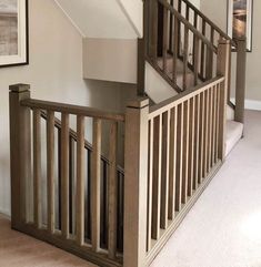 the stairs are made of wood and have no railings