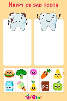 Food For Teeth, Teeth Activities For Kids, Teeth Worksheets For Kids, Teeth Cleaning Activity, Healthy Teeth Activities For Kids, Teeth Activity, Teeth Craft, Dental Games, Montessori Dental Health Activities