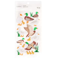 ducks stickers on a white background