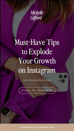 the text must have tips to explode your growth on instagram