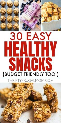 30 Easy Healthy Snack Ideas Healthy Snacks On A Budget, Snacks For Adults Simple, Healthy Cheap Snacks, Refrigerated Snacks, Basketball Snacks, Easy Healthy Snack Ideas, Easy Healthy Snacks, College Snacks