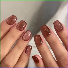 Thanksgiving is a time for gratitude, family, and festive gatherings. Celebrate the season with one of these 25 creative nail designs that reflect the holiday spirit! Fall, ideas, short, art, colors, inspo, snoopy, designs acrylic, easy, simple. Ongles Bling Bling, Brown Nail, Nagel Tips, Cat Eye Nails, Glitter Girl, Nail Forms, Fall Nail Art, Cat Eyes, Nailed It