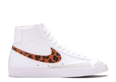 Wmns Blazer Mid '77 'Leopard' - Nike - DA8736 101 - white/white/white/white | Flight Club Adidas Yeezy Black, Leopard Nikes, Running Shoes Women, Flight Club, Nike Blazer Mid 77, Limited Edition Shoes, Nike Blazer Mid, Nike Blazers Mid, Black Gums