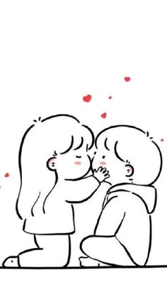 Cute Love Doodles Couples, Shy Funny, Florkofcows Icons, Cute Pictures To Draw, Couples Doodles, Drawings For Boyfriend, Funny Chat, Love Scrapbook, Easy Love Drawings