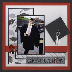 a graduation card with an image of a man in a black suit and white tie