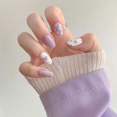 Kutek Disney, Colorful Nails, Cute Gel Nails, Soft Nails, White Nail, Short Acrylic Nails Designs, Short Nail Designs, Cute Nail Designs, Chic Nails