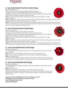 an image of poppys with instructions on how to use them