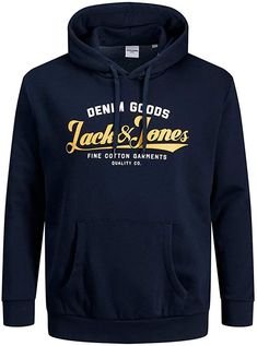 Ein zeitloses Basic ist der Hoodie von JACK & JONES PLUS mit einem Logoaufdruck auf der Vorderseite. Der Pullover bietet durch den Baumwollmix einen angenehmen Tragekomfort. Der Hoodie verfügt über ei Plus Size Hoodie, Plus Size Pullover, Blazer, Plus Size