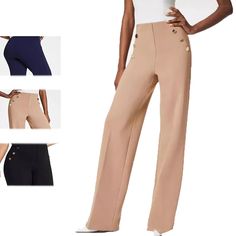 PRICES MAY VARY. 【Pull on Pants for Women Stretch】 Women's high waisted palazzo lounge pants have elastic waist, which can be adjusted to the most comfortable size. You can pair smiledenim wide leg pants with cropped tops, tees or tunics for a cute look 【Tummy Control Cropped Wide Leg Pant】 With moisture wicking fabric,wide leg cropped pants of denim pants will keep you cool all day long and provide long-lasting comfort. Ideal for fitness, running, outdoor workouts, and any other type of exercis Pant For Women, Cropped Wide Leg Pants, Ponte Fabric, Wide Leg Cropped Pants, Cropped Tops, Wide Leg Pant, Black Khakis, Outdoor Workouts, Pull On Pants