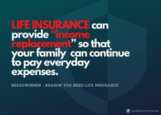 the words life insurance can provide in some ways