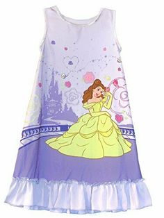 Features one of her favorite Princesses, Belle in a colorful graphic. A beautiful lilac background with purple satin trim. Sleeveless A pretty ruffled, gathered hemline. 100% polyester   Paypal Payments Accepted.   All purchases are mailed out within 2 business days of receipt of payment. Magical Castle, Purple Princess, Lilac Background, Princess Belle, Princess Girl, Purple Satin, Tank Dress, Night Gown, Lilac