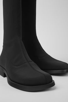 Black water repellent recycled PET women's boots with OrthoLite® Recycled™ non-removable footbeds and XL EXTRALIGHT® EVA outsoles.A fresh design for everyday, Dana combines versatility with contemporary details. Black Boots For Women, Limited Edition Bag, Old Shoes, Black Water, Shoes Heels Wedges, School Shoes, Fresh Design, Boots For Women, Black Fits