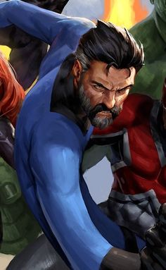 Reed Richards(with "road beard") Mr Fantastic, Reed Richards, Marvel Database, Invisible Woman, Marvel Characters Art, Iron Man Tony Stark, Human Torch, Aerospace Engineering