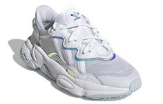 Adidas Ozweego J 'White Sky Tint' Cloud White/Cloud White/Sky Tint EF6315 Adidas Ozweego, White Sky, Adidas Fashion, White Cloud, Cloud White, Ebay Store, Original Box, Adidas, Brand New