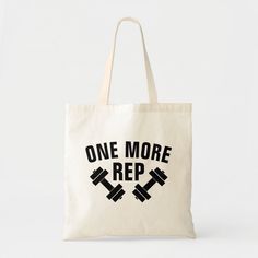 One More Rep work out tote bag Large Capacity Tote Bag For Gym, Large Capacity Gym Tote Bag, White Tote Gym Bag, Rectangular White Gym Bag, Gym Tote Bag, Work Out, Reusable Tote Bags, Bag Accessories, Tote Bag