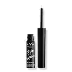 Epic Wear Long Lasting Liquid Eyeliner - NYX Professional Makeup | Ulta Beauty Silver Eyeliner, Brown Liquid Eyeliner, Makeup Ulta, Metallic Eyeliner, Graphic Eyes, Graphic Eyeliner, Brown Eyeliner, Nyx Makeup, Eyeliner Looks