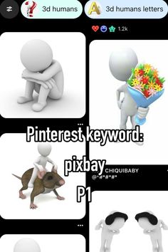 an iphone screen showing different images of people and animals with the text pinterest keyword pixbaay p1