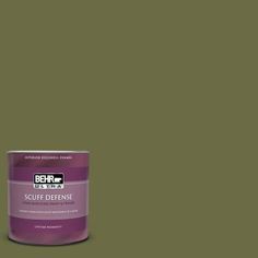 the behr ultra paint is shown in an open tin with a light brown background