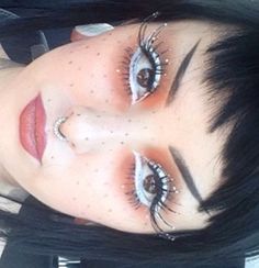 Mushroom Makeup, Stars Makeup, Normal Makeup, Artsy Makeup, Face Art Makeup, Dope Makeup, Edgy Makeup