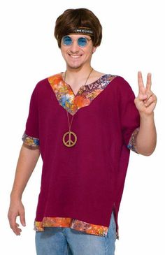 Mc Hammer Pants, 70s Costume, Groovy Shirt, Pilot Shirt, Hippie Party, Hippie Look, Look Retro, Hippie Costume