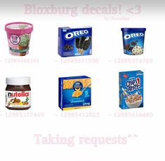 Bloxburg roblox decal picture decal codes game Oreo food realistic image PNG transparent pantry Nutella icecream Mac and cheese N Bloxburg Ice Cream Truck Decals, Oreo Decals Bloxburg, Dog Food Decal Bloxburg, Blocksburg Food Codes, Waterpark Bloxburg Decal Codes, Bloxburg Laundry Detergent Decal Codes, Bloxburg Computer Decals Codes, Bloxburg Chips Decals, Bloxburg Smart Fridge Decal Codes