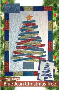 the blue jean christmas tree quilt pattern