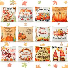 PRICES MAY VARY. Nullify Ample to Share: there are 12 pieces of the fall throw pillows in diverse fall Thanksgiving themed designs, ample enough to meet your demands of using replacing, and sharing in daily life or during the Thanksgiving celebrations; Note: they are not equipped with insert or filler Suitable Square Size: measuring about 18 x 18 inches/ 45 x 45 cm, the fall pillow covers can fit most standard pillow filler, Please note that the size is slightly smaller than the actual size in o Fall Couch Decor, Fall Couch, Sofa Farmhouse, Gnome Thanksgiving, Fall Pillow Covers, Thanksgiving Pillow, Fall Throw Pillow, Fall Color Schemes, Thanksgiving Pillows