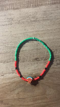 handmade watermelon theme. stretches. Watermelon Bracelet, Watermelon Theme, Melon, Watermelon, United Kingdom, Jewelry Bracelets, Beaded Bracelets, France, Bracelet