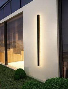 Long Strip Outdoor Lighting Garden Wall Light - Dazuma Garden Hallway, Front Porch Lighting, Modern Outdoor Wall Lighting, Modern Led Lighting, Led Outdoor Wall Lights, Porch Lighting, Waterproof Led, Outdoor Wall Lamps, Post Lights