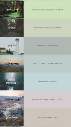 four different color palettes with the words, what do you think? and where to go