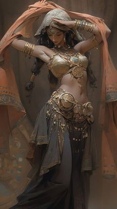 Anime Show, Arabian Art, Digital Art Anime, Fantasy Dress, Arte Fantasy, Ethereal Art, Fantasy Inspiration