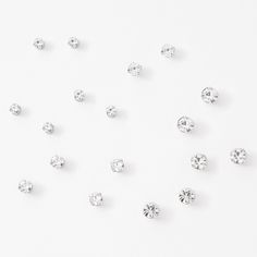 Claire's Silver Graduated Round Magnetic Stud Earrings - 9 Pack Magnetic Stud Earrings, Dr Wardrobe, Ears Pierced, Customer Loyalty Program, Magnetic Earrings, Fashionable Jewelry, Free Earrings, Gold Rush, Jewelry And Accessories