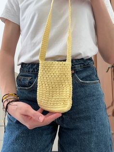 Butter Yellow Mini shoulder bag New handmade mini shoulder bag, perfect for phone and other accesories. Bag: 16 x 12 cm Strap: 60 cm Trendy Crochet Crossbody Mobile Phone Bag, Crochet Mobile Phone Pouch Bag As Gift, Trendy Handmade Phone Bag For Daily Use, Crochet Mobile Phone Pouch Bag, Everyday Crochet Mobile Phone Bag Pouch, Rectangular Crochet Bag With Phone Slot For Daily Use, Handmade Rectangular Casual Phone Bag, Casual Handmade Rectangular Phone Bag, Handmade Rectangular Phone Bag